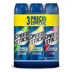 SPEED STICK - Pack Desodorante Antitranspirante 3 x 91 g