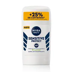 NIVEA - Desodorante Antitranspirante Men Sensitive Protect Barra 54 g