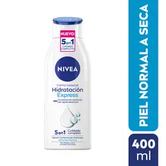 NIVEA - Crema Corporal Nivea Hidratación Express Piel Normal a Seca 400 ml
