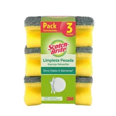 SCOTCH BRITE - Esponja Acanalada Scotchbrite 3 Un