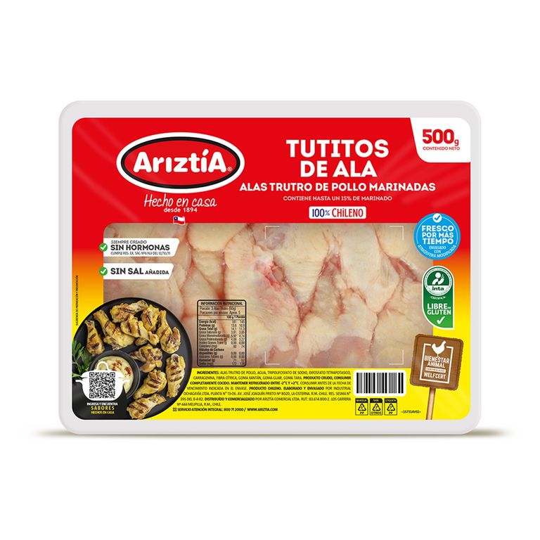 Trutro Ala Ariztia 500 g - Tottus - $3.250