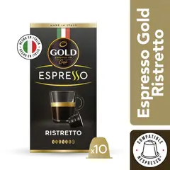 GOLD - Café Ristretto Gold en Cápsulas 10 Un
