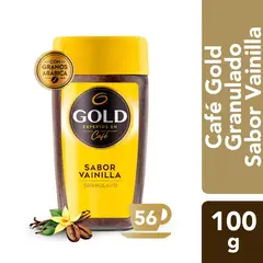 GOLD - Café Granulado Gold Sabor Vainilla 100 g
