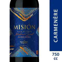 MISION BY MISIONES DE RENGO - VINO CARMENERE MISION CA 13.2G 0.75 LT