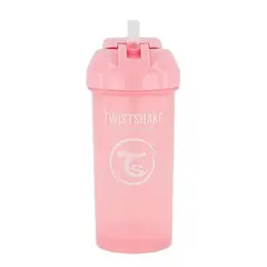 TWISTSHAKE - Vaso con Bombilla Rosado 360 ml Twistshake Un