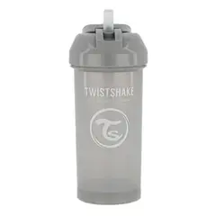 TWISTSHAKE - Vaso con Bombilla Gris 360 ml Twistshake Un