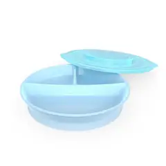 TWISTSHAKE - Plato Dividido Azul Twistshake Un
