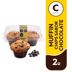 CASTAÑO - Muffins con Chips de Chocolate 210 g