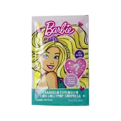 BARBIE - Caramelo Explosivo con Lollypop Sopresa Sabor Frutilla 12 g