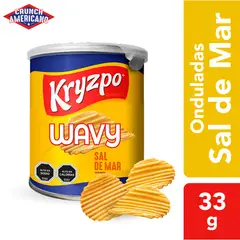 KRYZPO - Papas Fritas Wavy con Sal de Mar Kryzpo 33 g