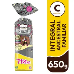 CASTAÑO - Pan de Molde Ancestral Jirafa Castaño 650 g