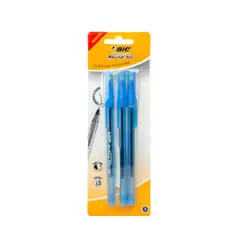 BIC - Boligrafo Round Stic 2 Azul + 1 Ngro