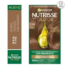 NUTRISSE - Tintura Oleos 7.12 Rubio Cenizo Nacarado 225g