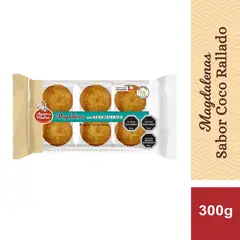 AGUA DE PIEDRA - Magdalenas con Coco Rallado 6 un 300 g