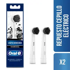 ORAL B - Repuesto Cepillo Eléctrico Charcoal 2 Un