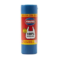 VIRUTEX - Bolsa de Basura con Asas Virutex 50 x 65 cm 10 Un