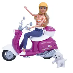 KIDS`N PLAY - Muñeca Fashion Con Scooter Glam