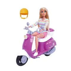 KIDS`N PLAY - Muñeca Fashion Con Scooter Glam