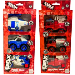 EBX - Pack 3 Vehículos Emergency Team Surt