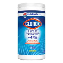 CLOROX - Toallitas Desinfectantes Expert Clorox 75 Un