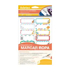 ADETEC - Etiqueta Marca Ropa Adetec - 63X25 Cm