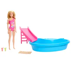 BARBIE - Barbie Set Alberca Glam Con Muñeca
