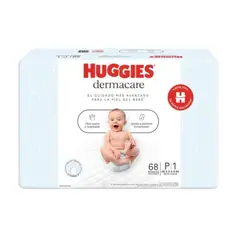 HUGGIES - Pañales Desechables Dermacare P 68 Un