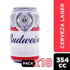 BUDWEISER - CERVEZA PACK 5G 18X354 CC