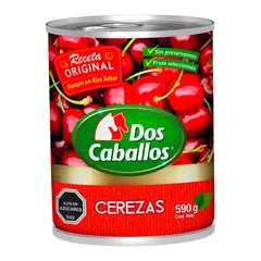 DOS CABALLOS - Cerezas en Almíbar Dos Caballos 590 g