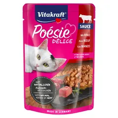 VITAKRAFT - Alimento Húmedo para Gatos Poesie Sabor Vacuno Vitakraft 85 g