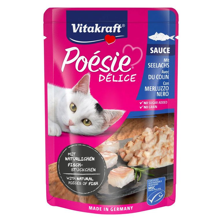 Alimento Humedo para Gatos Poesie Sabor Pescado Vitakraft 85 g