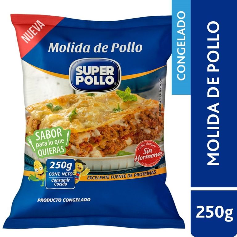 Carne Molida de Pollo Congelada Super Pollo 250 g - Tottus - $1.690