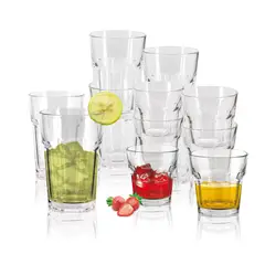 CASA JOVEN - Set 12 Vasos Americanos 420Ml 245Ml