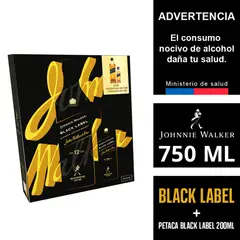 JOHNNIE WALKER - PACK BLACK JOHNNIE WALKER 40G UND