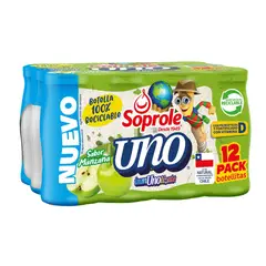 SOPROLE - PACK Probióticos Uno Defensas Sabor Manzana 12 x 80 ml