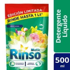RINSO - RINSO DT LIQ LIRIOS Y ROSAS DP 15X500ML