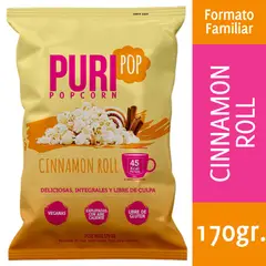 PURISNACKS - Puripop Popcorn Sabor Cinnamon Roll 170 g