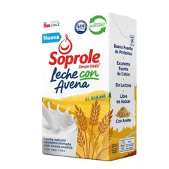 SOPROLE - Leche Semidescremada con Avena Soprole 1 L