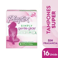 PLAYTEX - Tampones Absorbencia Super Sin Fragancia Playtex 16 Un