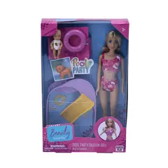 KIDS`N PLAY - MUNECA FASHION MINI PISCINA Y HERMANITA