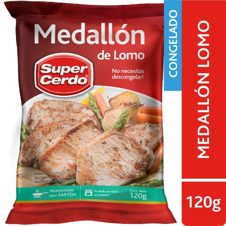 Medallón de Lomo de Cerdo Super Cerdo 120 g - Tottus - $1.390