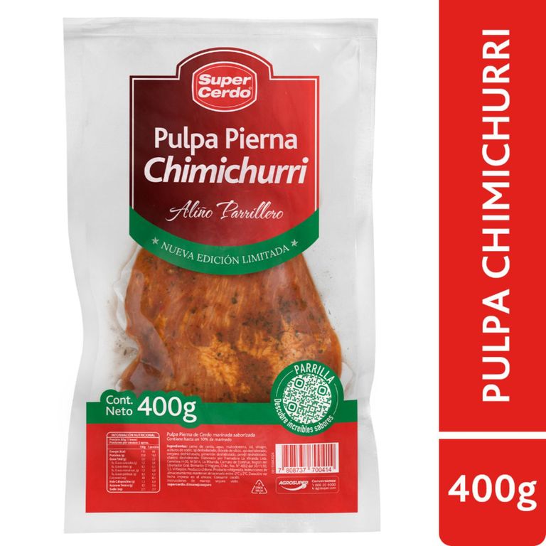 Pulpa Pierna de Cerdo Chimichurri Super Cerdo 400 g - Tottus - $3.990