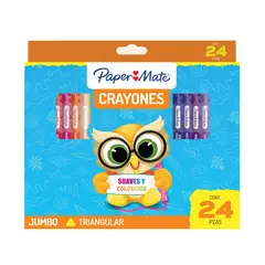 PAPER MATE - Crayon Triangular Grueso Paper Mate X24 Saúl