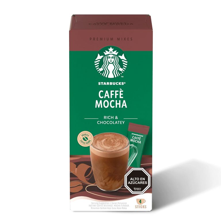Cafe Instantaneo Sabor Mocha Starbucks 4 Un