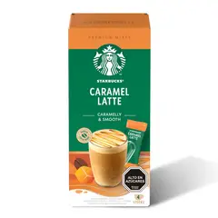 STARBUCKS - Café Instantáneo Sabor Caramel Latte Starbucks 4 un