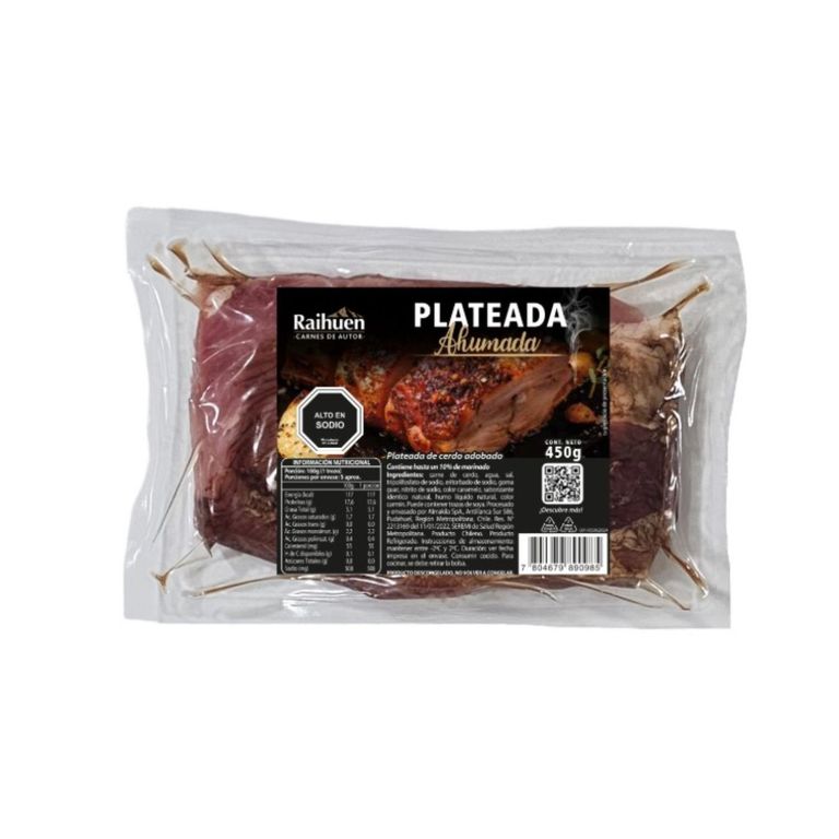 Plateada de Cerdo Ahumada Raihuen 450 g - Tottus - $3.690