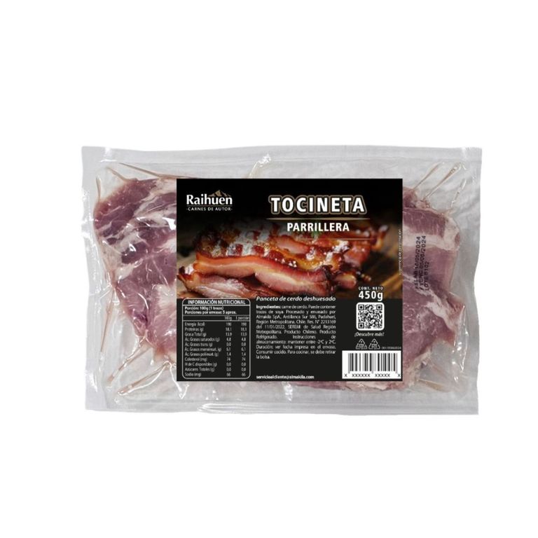 Tocineta Parrillera Raihuen 450 g - Tottus - $3.590