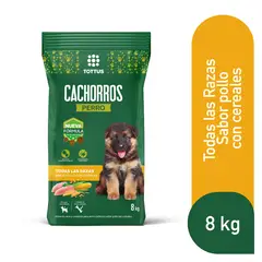 TOTTUS - Alimento Seco Perros Cachorros Pollo y Cereales 8 kg