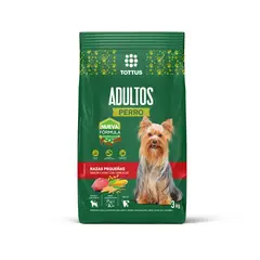 TOTTUS - Alimento Seco Perros Adultos Pequeños Tottus Carne y Cereales 3 kg
