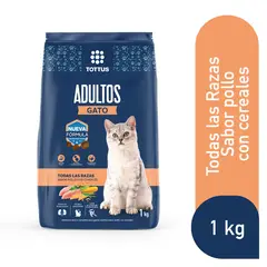 TOTTUS - Alimento Seco Gatos Adultos Pollo y Cereales 1 kg
